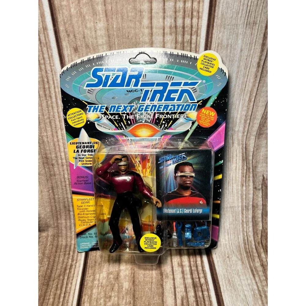 Star Trek Next Generation Geordi La Forge 1st Season Uniform Action Figure New